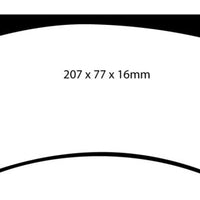 EBC 05-06 Dodge Ram SRT-10 8.3 Greenstuff Front Brake Pads - Brakes Rotors &