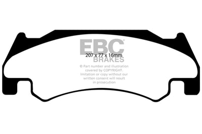 EBC 05-06 Dodge Ram SRT-10 8.3 Greenstuff Front Brake Pads - Brakes Rotors &