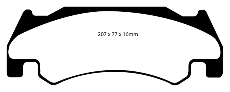 EBC 05-06 Dodge Ram SRT-10 8.3 Yellowstuff Front Brake Pads - Brakes Rotors &