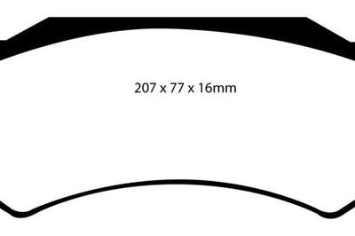 EBC 05-06 Dodge Ram SRT-10 8.3 Yellowstuff Front Brake Pads - Brakes Rotors &