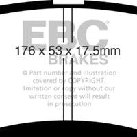 EBC 05-06 Infiniti QX56 5.6 (Bosch) Greenstuff Front Brake Pads - Brakes Rotors &