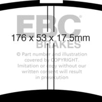 EBC 05-06 Infiniti QX56 5.6 (Bosch) Greenstuff Front Brake Pads - Brakes Rotors &