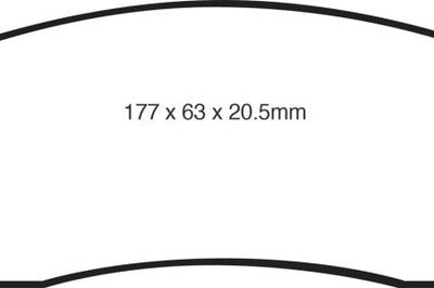 EBC 05-07 Ford F250 (inc Super Duty) 5.4 (2WD) Extra Duty Front Brake Pads - Brakes Rotors &