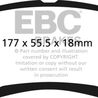 EBC 05-07 Ford F250 (inc Super Duty) 5.4 (2WD) Yellowstuff Rear Brake Pads - Brakes Rotors &