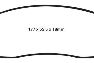 EBC 05-07 Ford F250 (inc Super Duty) 5.4 (2WD) Yellowstuff Rear Brake Pads - Brakes Rotors &
