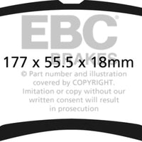 EBC 05-07 Ford F250 (inc Super Duty) 5.4 (2WD) Yellowstuff Rear Brake Pads - Brakes Rotors &