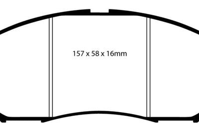 EBC 05-08 Infiniti G35 3.5 2WD Bluestuff Front Brake Pads - Brakes Rotors &
