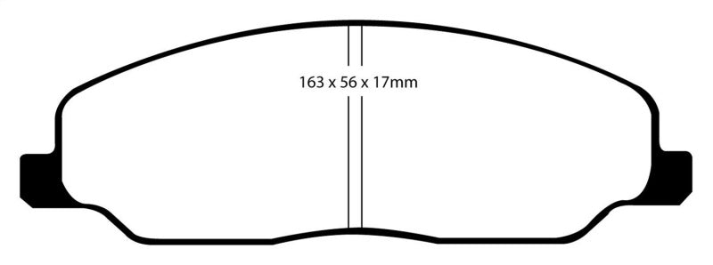 EBC 05-10 Ford Mustang 4.0 Yellowstuff Front Brake Pads - Brakes Rotors &