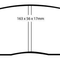 EBC 05-10 Ford Mustang 4.0 Yellowstuff Front Brake Pads - Brakes Rotors &
