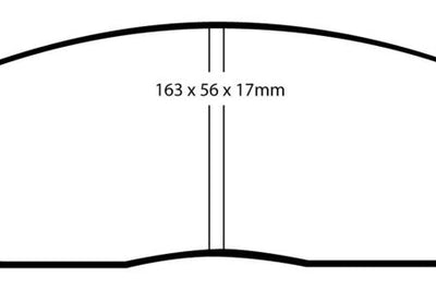 EBC 05-10 Ford Mustang 4.0 Yellowstuff Front Brake Pads - Brakes Rotors &