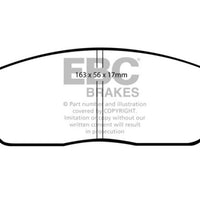 EBC 05-10 Ford Mustang 4.0 Yellowstuff Front Brake Pads - Brakes Rotors &