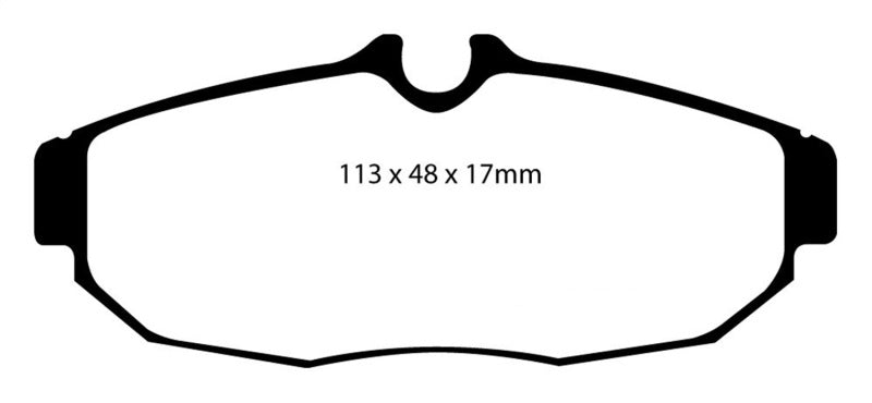 EBC 05-10 Ford Mustang 4.0 Yellowstuff Rear Brake Pads - Brakes Rotors &