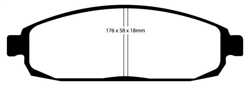 EBC 05-10 Jeep Commander 3.7 Greenstuff Front Brake Pads - Brakes Rotors &