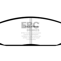 EBC 05-10 Jeep Commander 3.7 Greenstuff Front Brake Pads - Brakes Rotors &