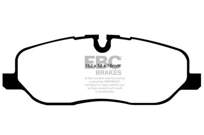 EBC 05-10 Land Rover LR3 4.4 Greenstuff Front Brake Pads - Brakes Rotors &