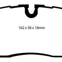 EBC 05-10 Land Rover LR3 4.4 Greenstuff Front Brake Pads - Brakes Rotors &