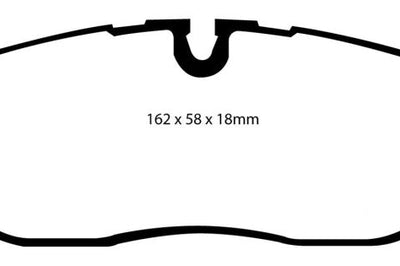 EBC 05-10 Land Rover LR3 4.4 Greenstuff Front Brake Pads - Brakes Rotors &