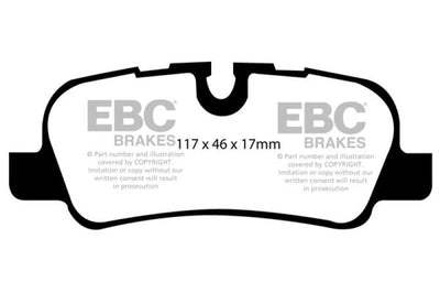 EBC 05-10 Land Rover LR3 4.4 Greenstuff Rear Brake Pads - Brakes Rotors &