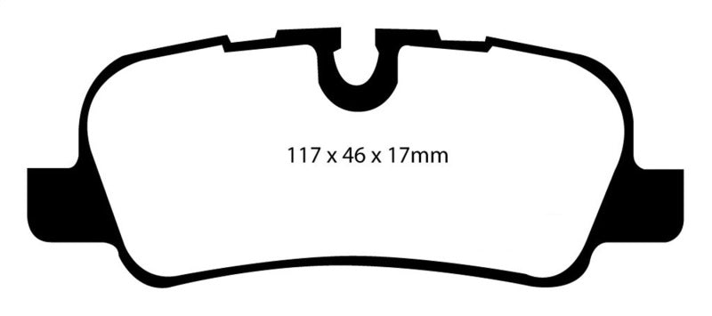 EBC 05-10 Land Rover LR3 4.4 Yellowstuff Rear Brake Pads - Brakes Rotors &