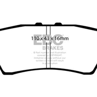 EBC 05-12 Nissan Pathfinder 4.0 Yellowstuff Rear Brake Pads - Brakes Rotors &