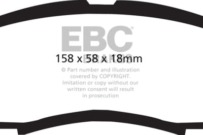 EBC 05-14 Honda Ridgeline 3.5 Greenstuff Front Brake Pads - Brakes Rotors &