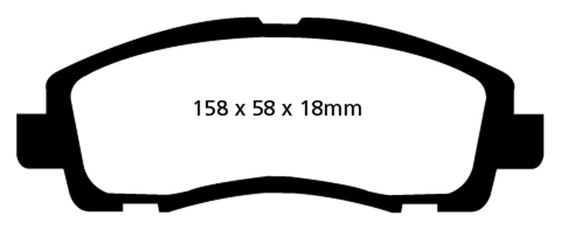 EBC 05-14 Honda Ridgeline 3.5 Greenstuff Front Brake Pads - Brakes Rotors &