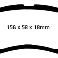 EBC 05-14 Honda Ridgeline 3.5 Greenstuff Front Brake Pads - Brakes Rotors &