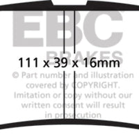 EBC 05 + Nissan Frontier 2.5 2WD Greenstuff Rear Brake Pads - Brakes Rotors &