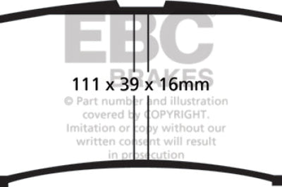 EBC 05 + Nissan Frontier 2.5 2WD Greenstuff Rear Brake Pads - Brakes Rotors &