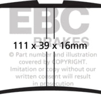 EBC 05 + Nissan Frontier 2.5 2WD Greenstuff Rear Brake Pads - Brakes Rotors &