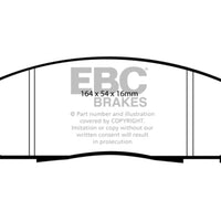 EBC 05 + Nissan Frontier 2.5 2WD Yellowstuff Front Brake Pads - Brakes Rotors &