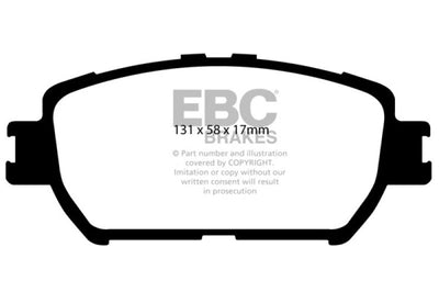 EBC 06-07 Lexus GS300 3.0 Yellowstuff Front Brake Pads - Brakes Rotors &
