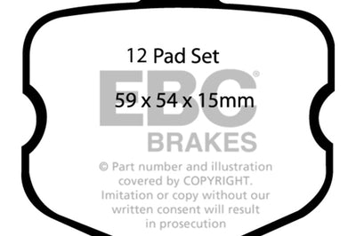 EBC 06-08 Chevrolet Corvette (C6) 7.0 (Z06) Bluestuff Front Brake Pads - Brakes Rotors &