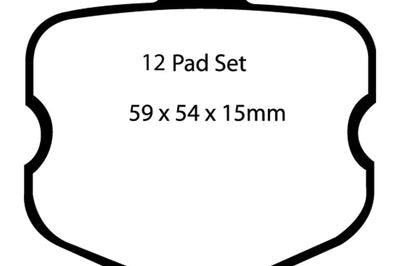 EBC 06-08 Chevrolet Corvette (C6) 7.0 (Z06) Bluestuff Front Brake Pads - Brakes Rotors &