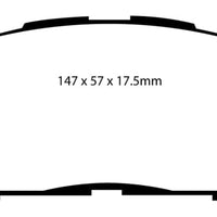 EBC 06-08 Toyota RAV 4 2.4 (3rd Row Seats) Greenstuff Front Brake Pads - Brakes Rotors &