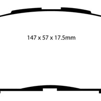 EBC 06-08 Toyota RAV 4 2.4 (3rd Row Seats) Greenstuff Front Brake Pads - Brakes Rotors &
