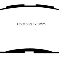 EBC 06-08 Toyota RAV 4 2.4 Greenstuff Front Brake Pads - Brakes Rotors &
