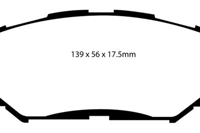 EBC 06-08 Toyota RAV 4 2.4 Greenstuff Front Brake Pads - Brakes Rotors &