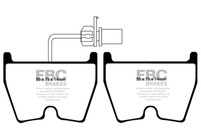 EBC 06-09 Audi RS4 4.2 (Cast Iron Rotors) Yellowstuff Front Brake Pads - Brakes Rotors &