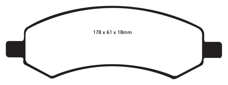 EBC 06-09 Chrysler Aspen 4.7 Greenstuff Front Brake Pads - Brakes Rotors &