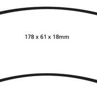 EBC 06-09 Chrysler Aspen 4.7 Greenstuff Front Brake Pads - Brakes Rotors &