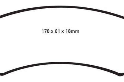 EBC 06-09 Chrysler Aspen 4.7 Greenstuff Front Brake Pads - Brakes Rotors &
