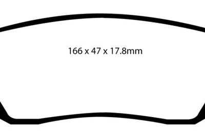 EBC 06-09 Chrysler Aspen 4.7 Greenstuff Rear Brake Pads - Brakes Rotors &