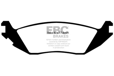 EBC 06-09 Chrysler Aspen 4.7 Greenstuff Rear Brake Pads - Brakes Rotors &