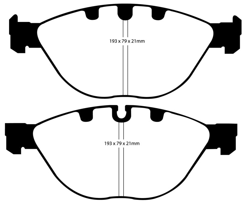 EBC 06-10 BMW M5 5.0 (E60) Bluestuff Front Brake Pads - Brakes Rotors &