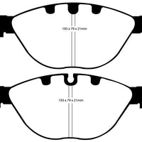 EBC 06-10 BMW M5 5.0 (E60) Bluestuff Front Brake Pads - Brakes Rotors &