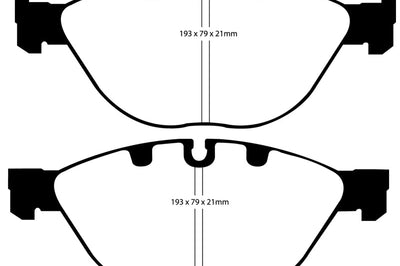 EBC 06-10 BMW M5 5.0 (E60) Bluestuff Front Brake Pads - Brakes Rotors &