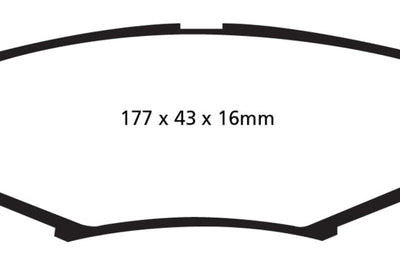 EBC 06-11 Dodge Nitro 3.7 Greenstuff Rear Brake Pads - Brakes Rotors &