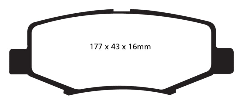EBC 06-11 Dodge Nitro 3.7 Greenstuff Rear Brake Pads - Brakes Rotors &