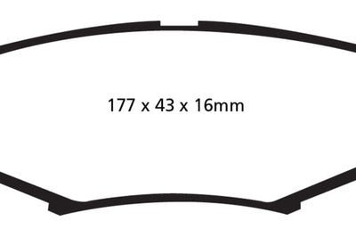EBC 06-11 Dodge Nitro 3.7 Greenstuff Rear Brake Pads - Brakes Rotors &